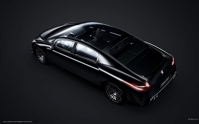 Black Concept Car — Dramatic, 3d Render, Wheels