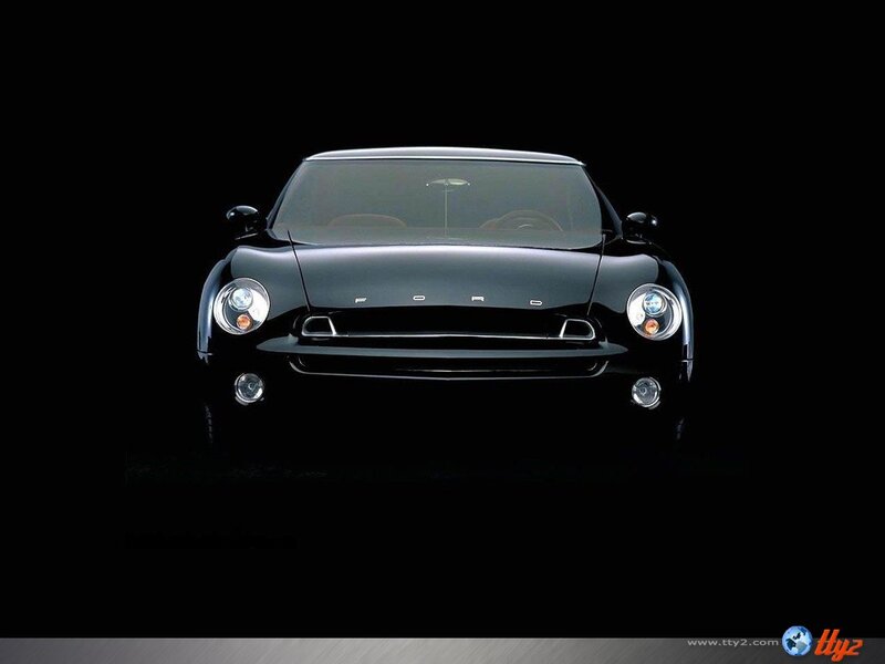 Black Concept Car — Dramatic, Photograph, Headlights, Grille