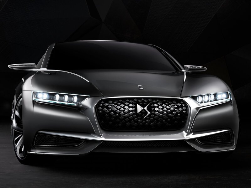 Black Concept Car — Dramatic, Photograph, Headlights