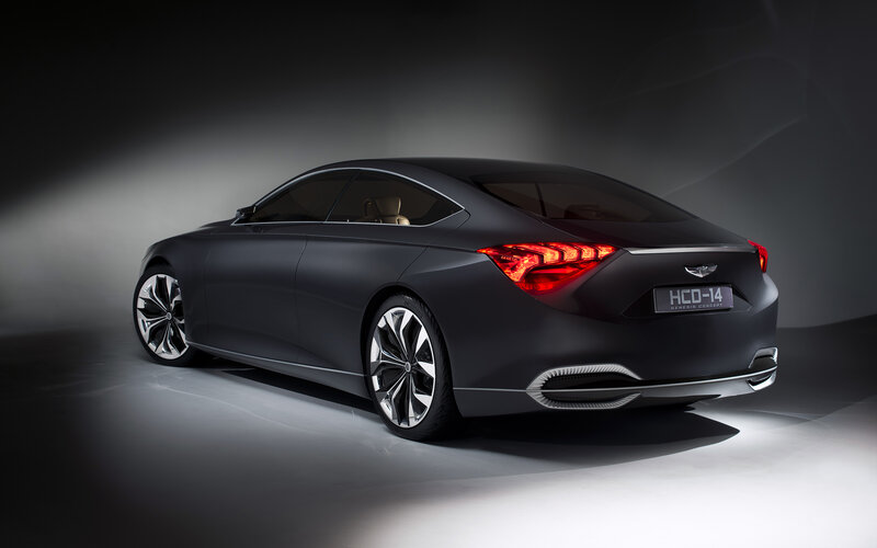 Black Concept Car — Dramatic, Photograph, Taillights