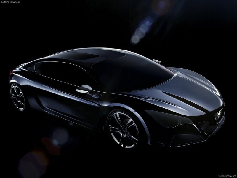 Black Concept Car — Dramatic, Photograph, Wheels, Headlights