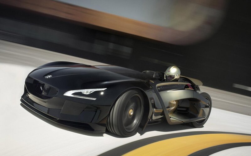 Black Concept Car — Dynamic, 3d Render, Racer