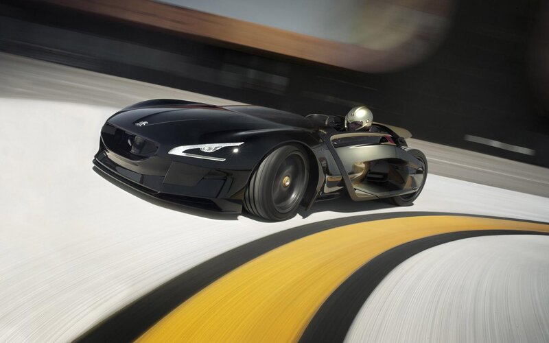 Black Concept Car — Dynamic, 3d Render