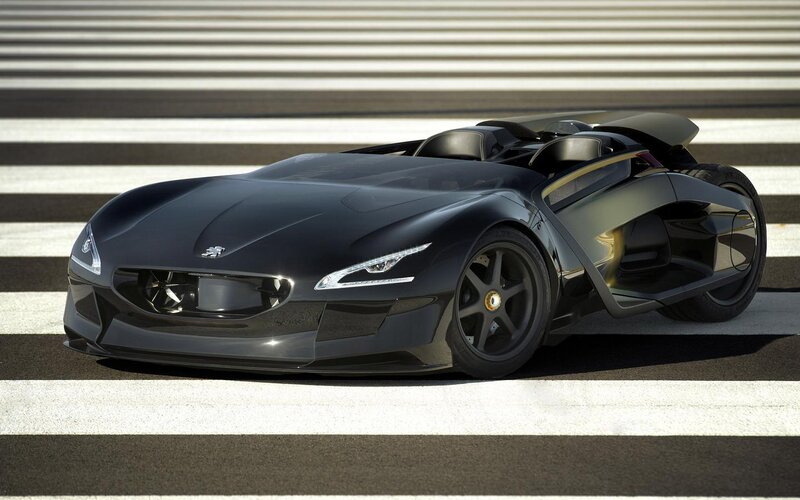 Black Concept Car — Dynamic, Afternoon
