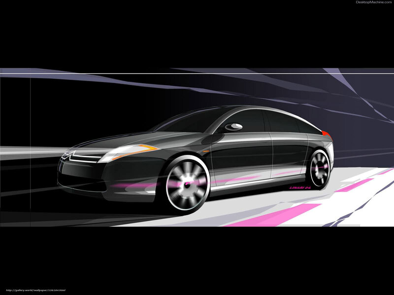 Black Concept Car — Dynamic, Digital Art