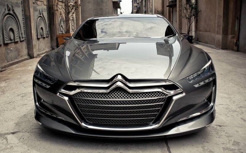 Black Concept Car — Gray, Dramatic, Photograph
