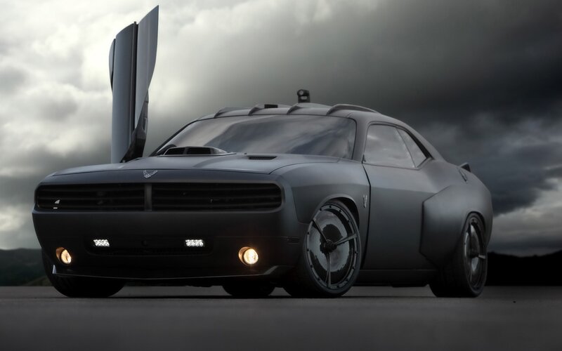 Black Concept Car — Gray, Dramatic