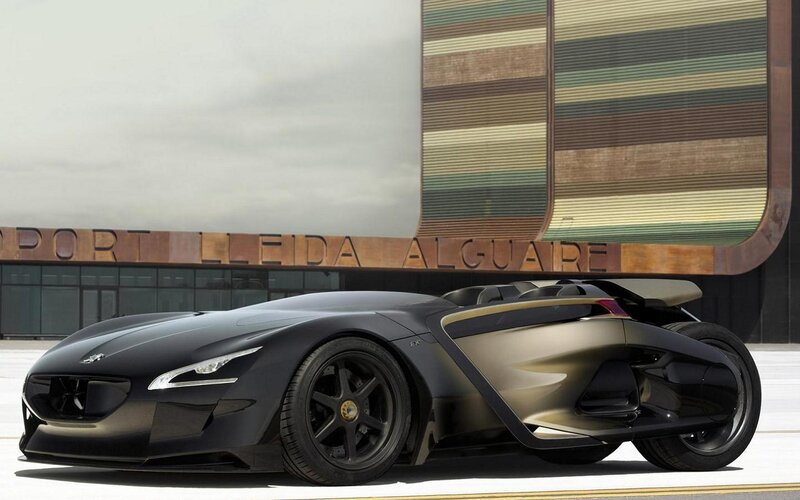 Black Concept Car — Modern, 3d Render