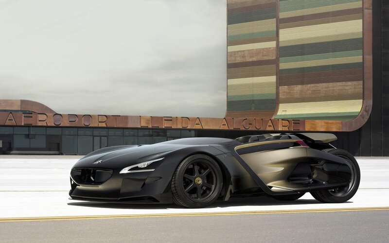 Black Concept Car — Modern, Afternoon