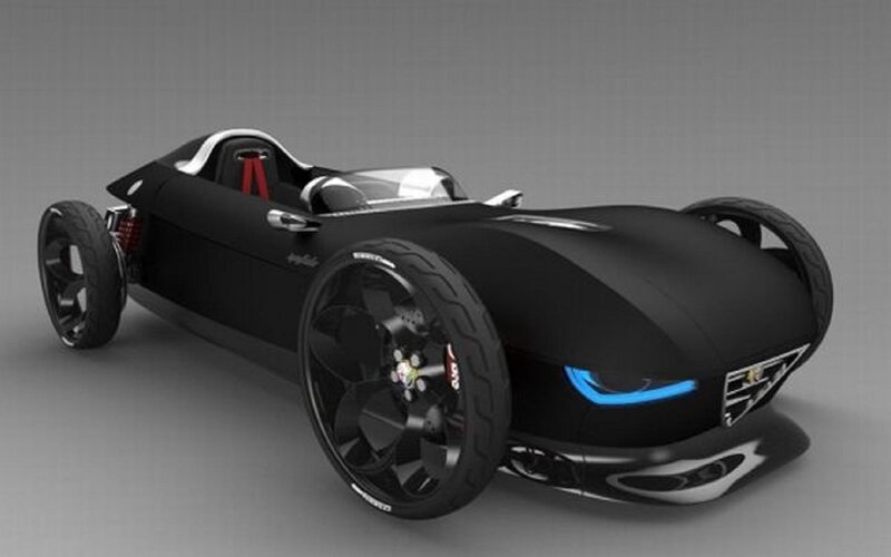 Black Concept Car — Modern