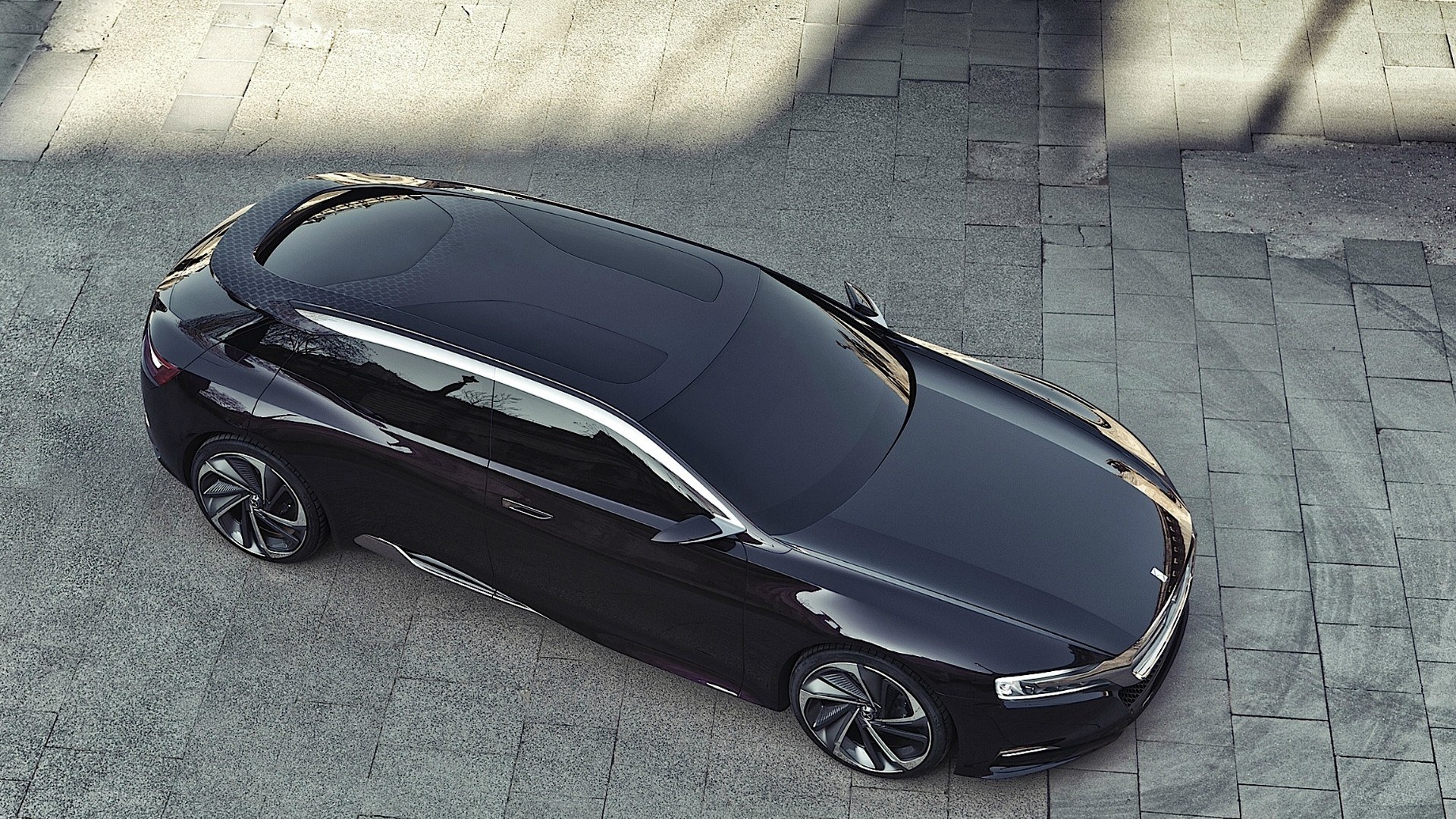 black concept car on pavement