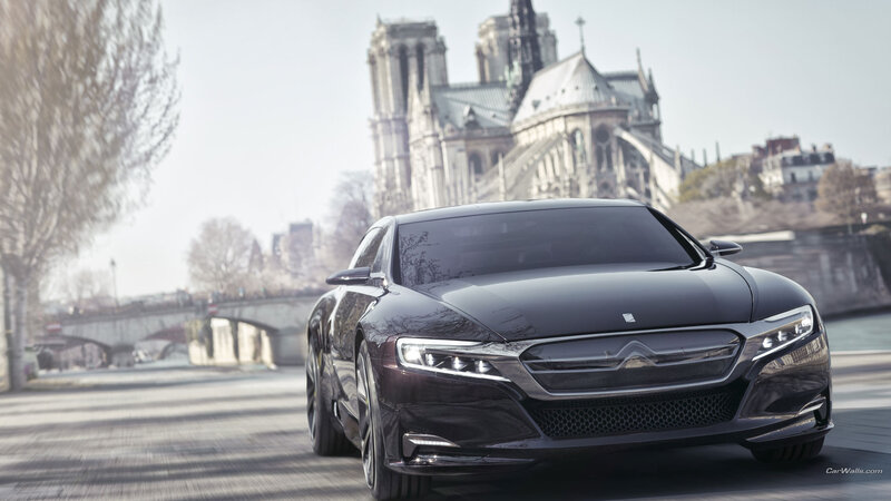 Black Concept Car — Serene, Afternoon, 3d Render