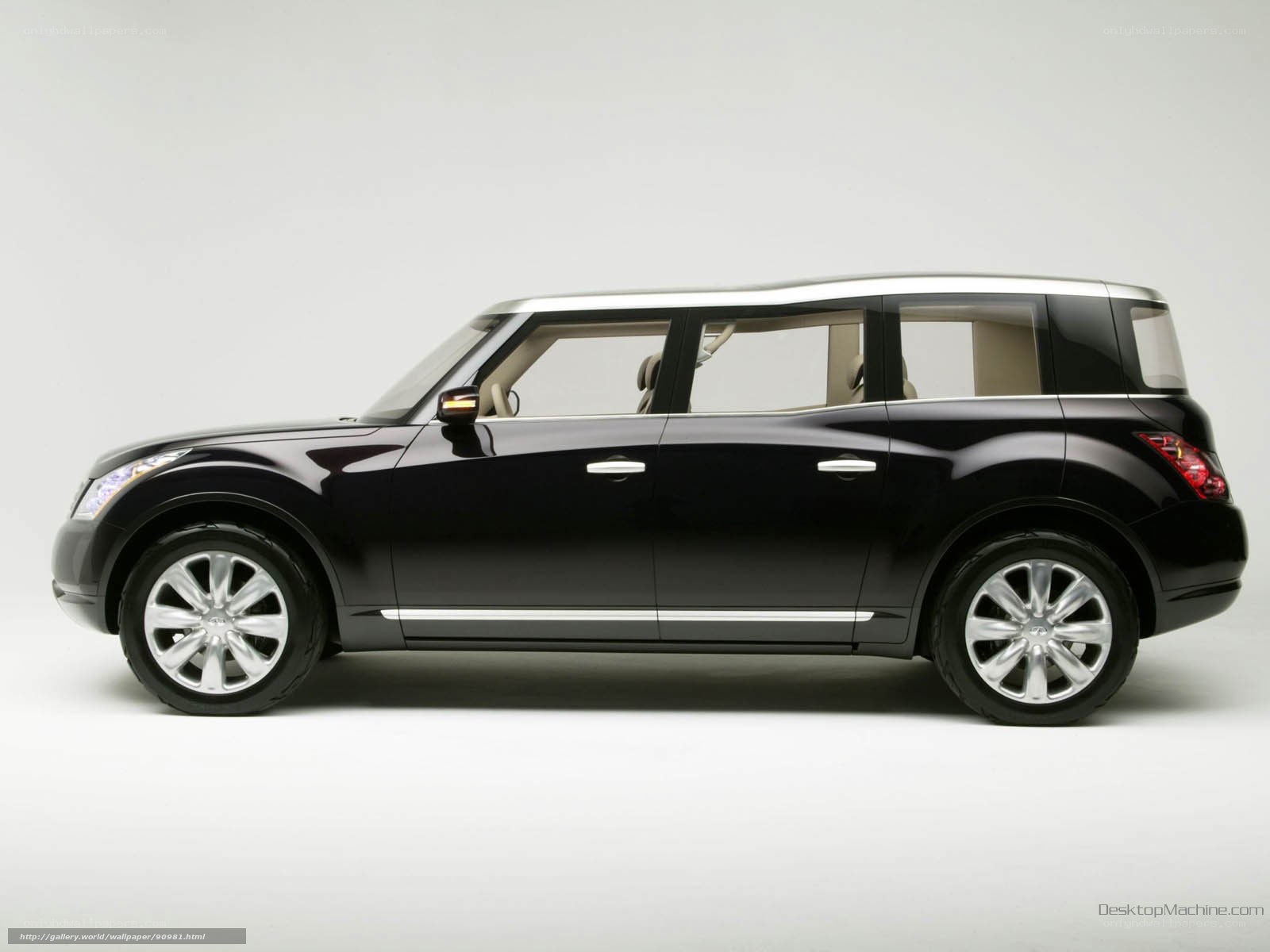 black concept car side view