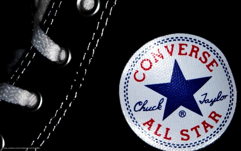 Black Converse Shoe — Dramatic, Photograph