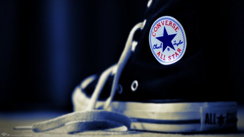 Black Converse Shoe — Dramatic