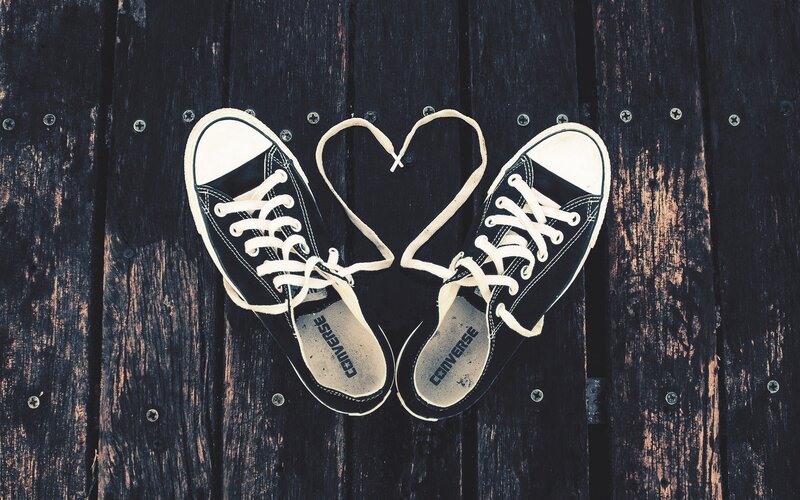 Black Converse Sneakers — Calm, Photograph