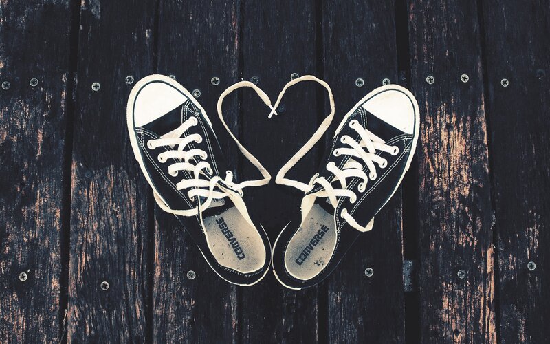 Black Converse Sneakers — Calm