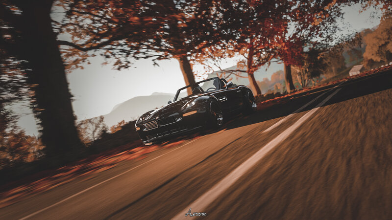 Black Convertible Car — Brown, Dynamic