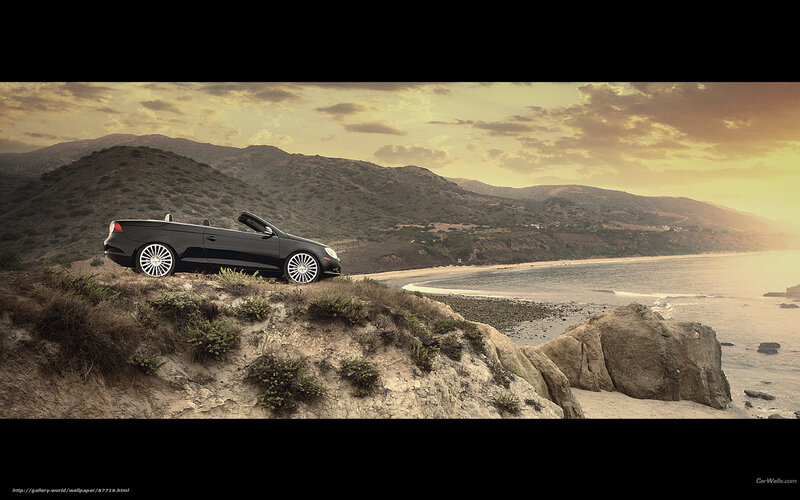 Black Convertible Car — Brown