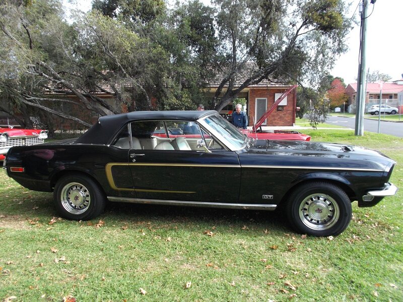 Black Convertible Car — Calm, Afternoon, Photograph, Car Show