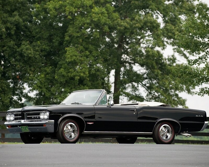 Black Convertible Car — Calm, Afternoon, Photograph, Trees, Road