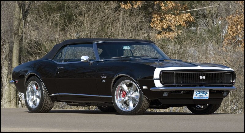 Black Convertible Car — Calm, Autumn, Photograph