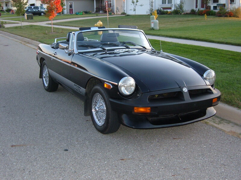 Black Convertible Car — Calm, Sunset