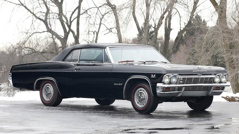 Black Convertible Car — Calm, Winter, Photograph