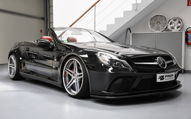 Black Convertible Car — Clean, Modern, Photograph, Red Seats