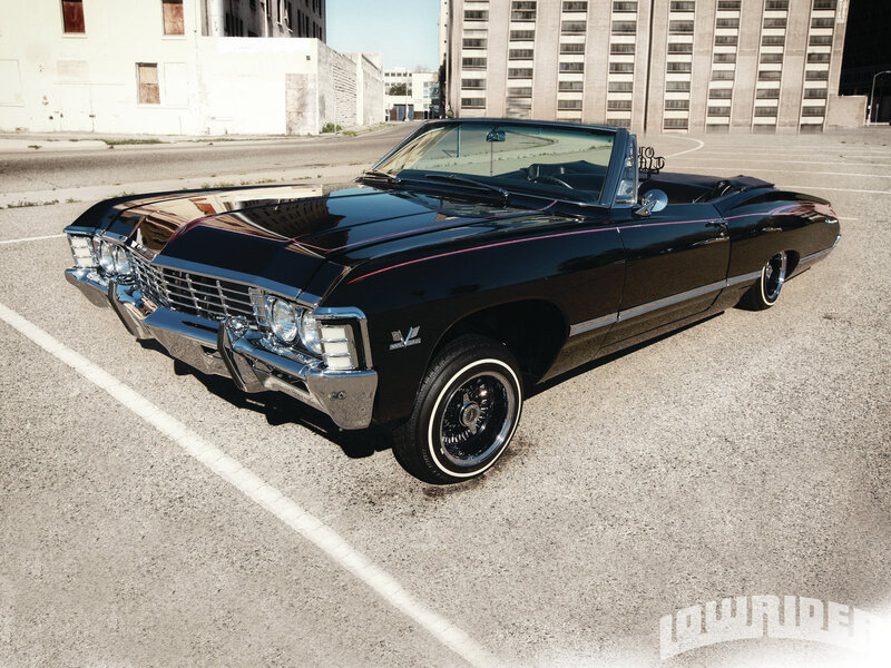 Black Convertible Car — Dramatic, Afternoon, Photograph, Buildings