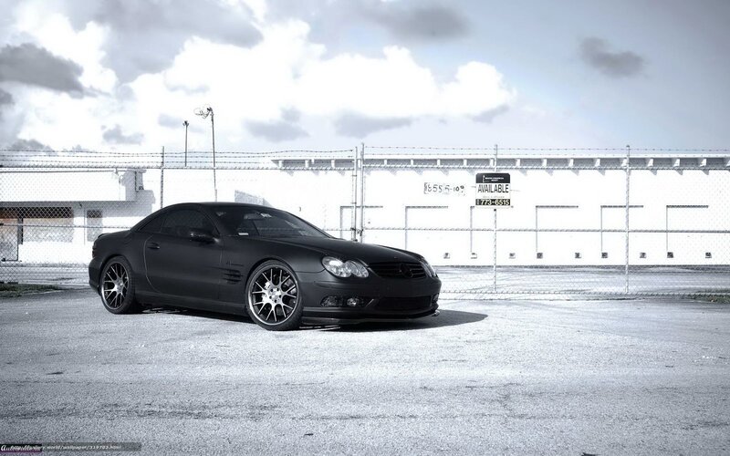 Black Convertible Car — Dramatic, Afternoon, Photograph, Fence
