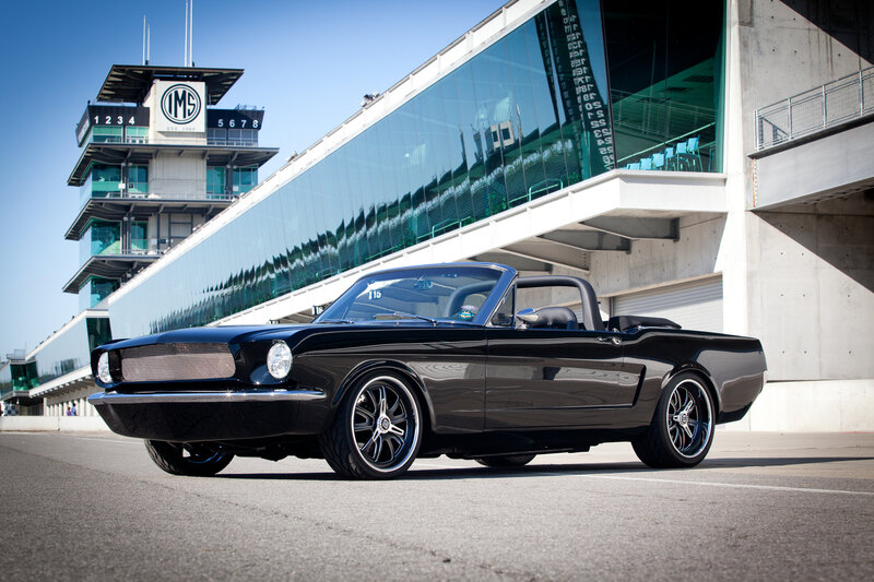 Black Convertible Car — Dramatic, Afternoon, Photograph, Race Track