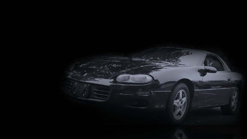 Black Convertible Car — Dramatic, Night, Photograph, Headlight