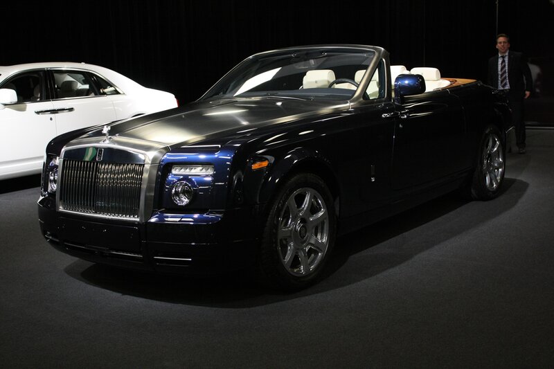 Black Convertible Car — Dramatic, Night, Photograph, White Car