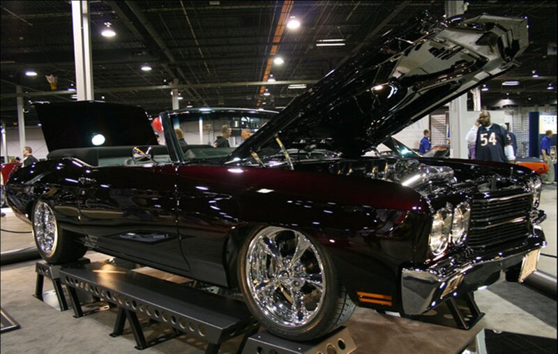 Black Convertible Car — Dramatic, Photograph, Car Show