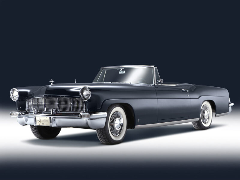 Black Convertible Car — Dramatic, Photograph, Headlights, Grille