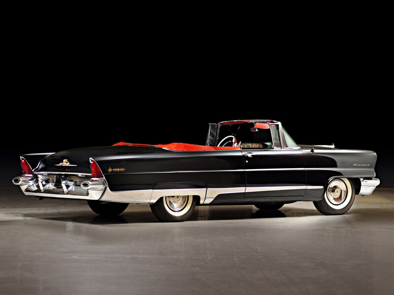 Black Convertible Car — Dramatic, Photograph, Red Interior, Chrome Details