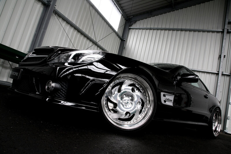 Black Convertible Car — Dramatic, Photograph