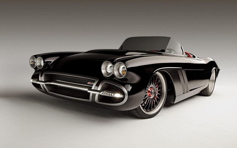 Black Convertible Car — Dramatic, Photograph, Wheels, Headlights