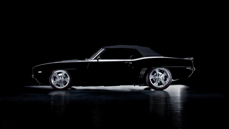 Black Convertible Car — Dramatic, Photograph, Wheels, Tires