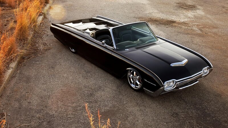 Black Convertible Car — Dramatic, Sunset, Photograph, Asphalt