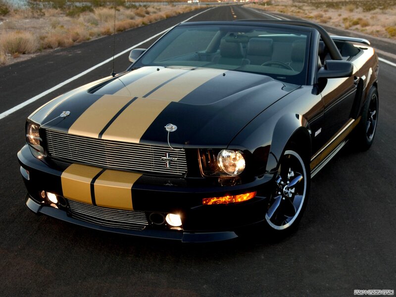 Black Convertible Car — Dramatic, Sunset, Photograph, Road, Desert