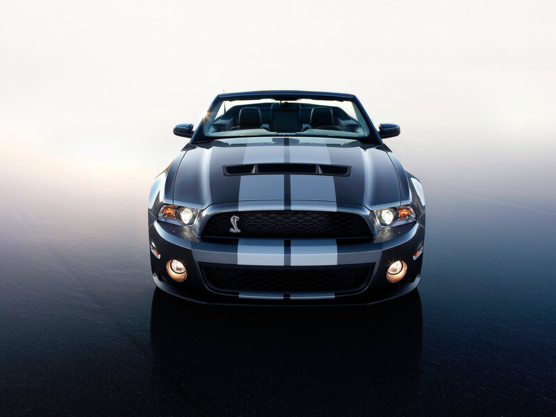 Black Convertible Car — Dramatic, Sunset, Photograph, Stripes, Headlights