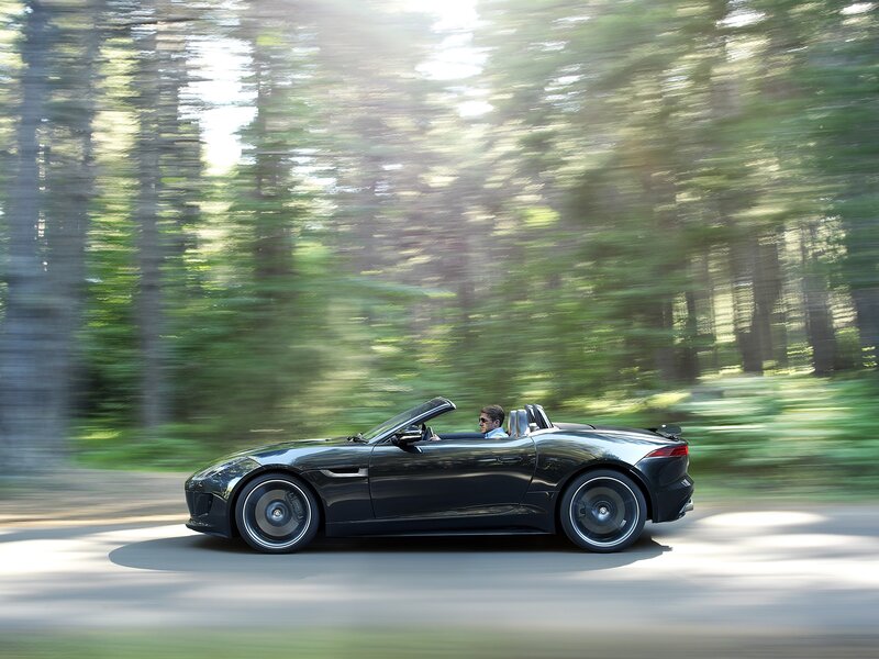 Black Convertible Car — Dynamic, Afternoon, Photograph, Driver, Trees