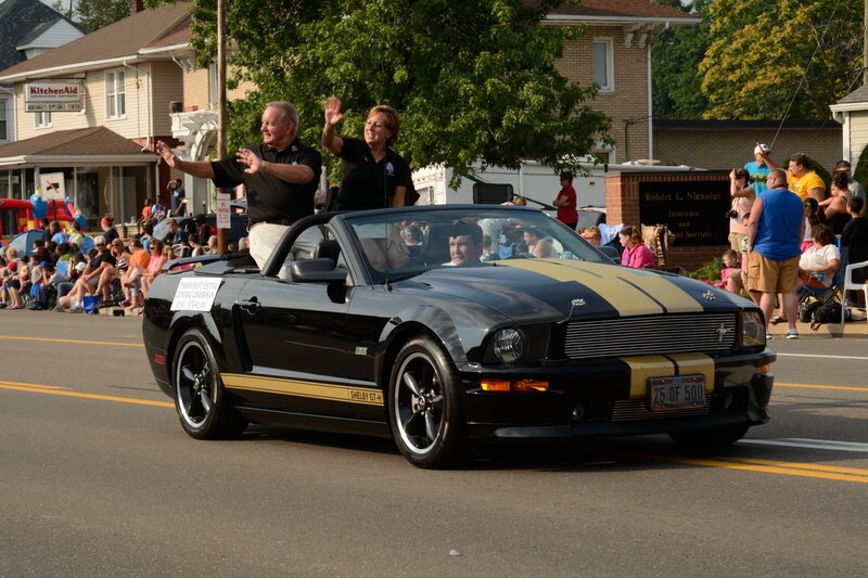 Black Convertible Car — Festive