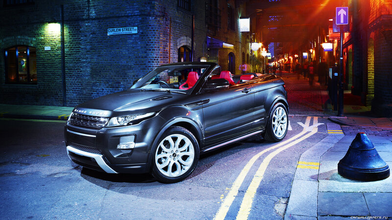 Black Convertible Car — Gray, Dramatic