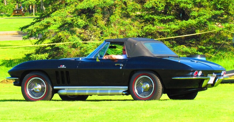 Black Convertible Car — Green