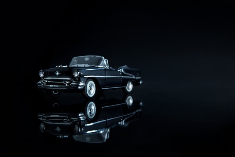 Black Convertible Car Model