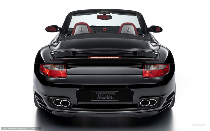 Black Convertible Car — Neutral, Photograph, Red Seats, Rear Spoiler