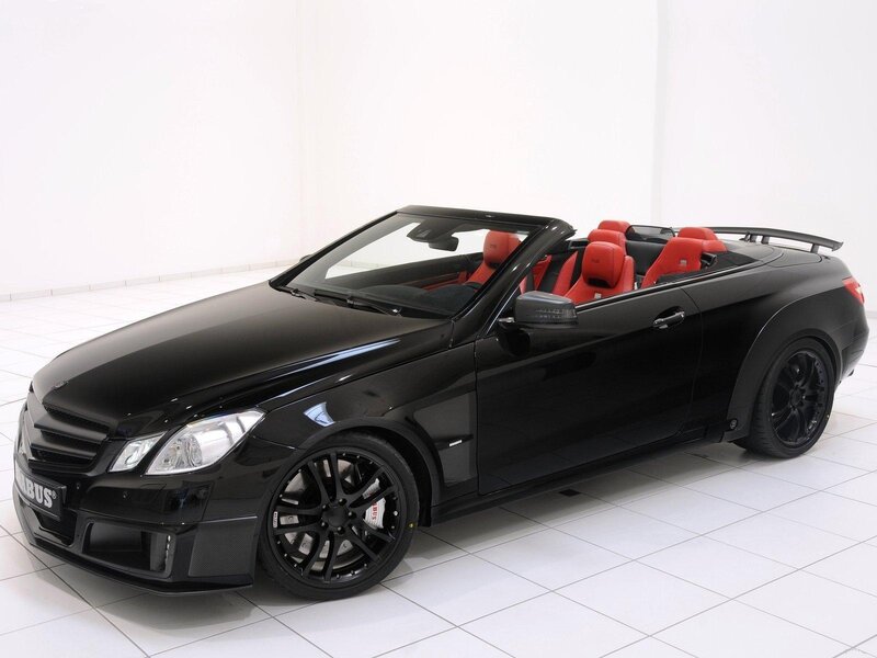 Black Convertible Car — Neutral, Photograph, Red Seats